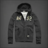 hommes jacket hoodie abercrombie & fitch 2013 classic x-8027 gris fonce